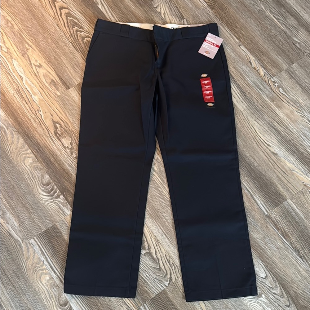 Women Dickies Blue Pants Straight Leg